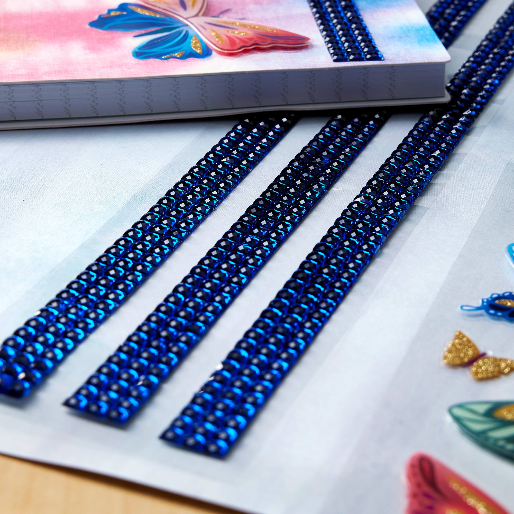 12 Packs: 3 ct. (36 total) Indigo Border Bling Stickers by Recollections™